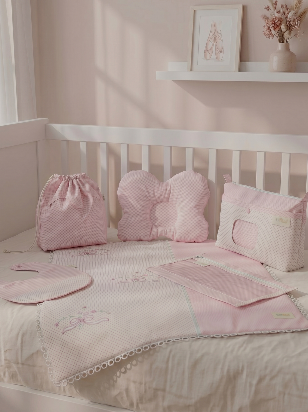 Pembe Buket Seti